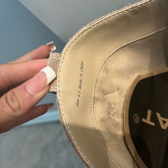 Dolce Vita Samare 6.5 Western Boots Taupe Suede - Picture 5 of 10